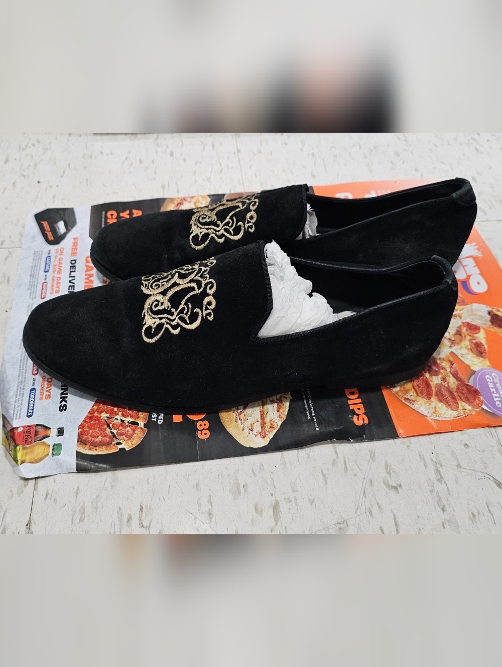 BILLIONAIRE Black Suede Loafers - Size 43